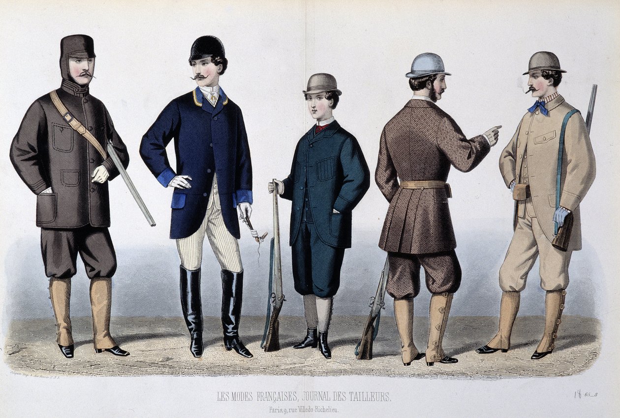Jaktdrakter, "" The Journal of tailors"" av Unknown artist