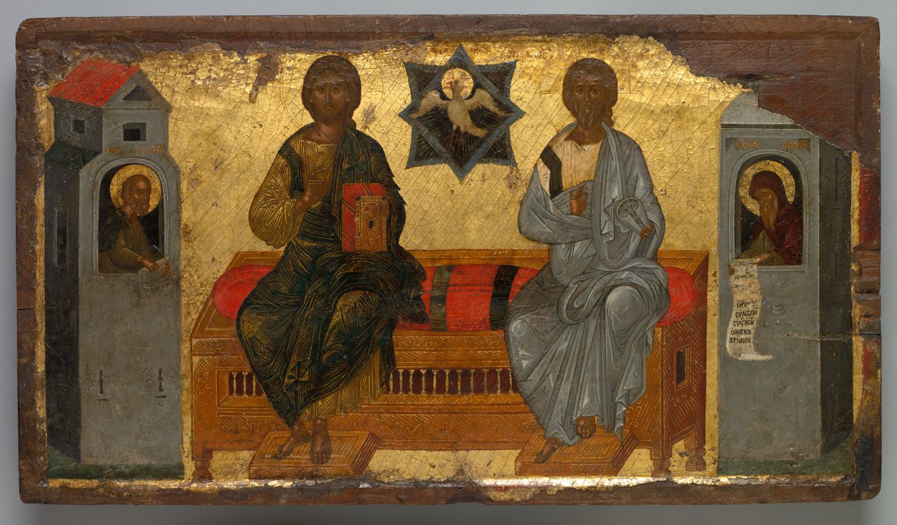 Ikon for Det nye testamentets treenighet av Unknown artist