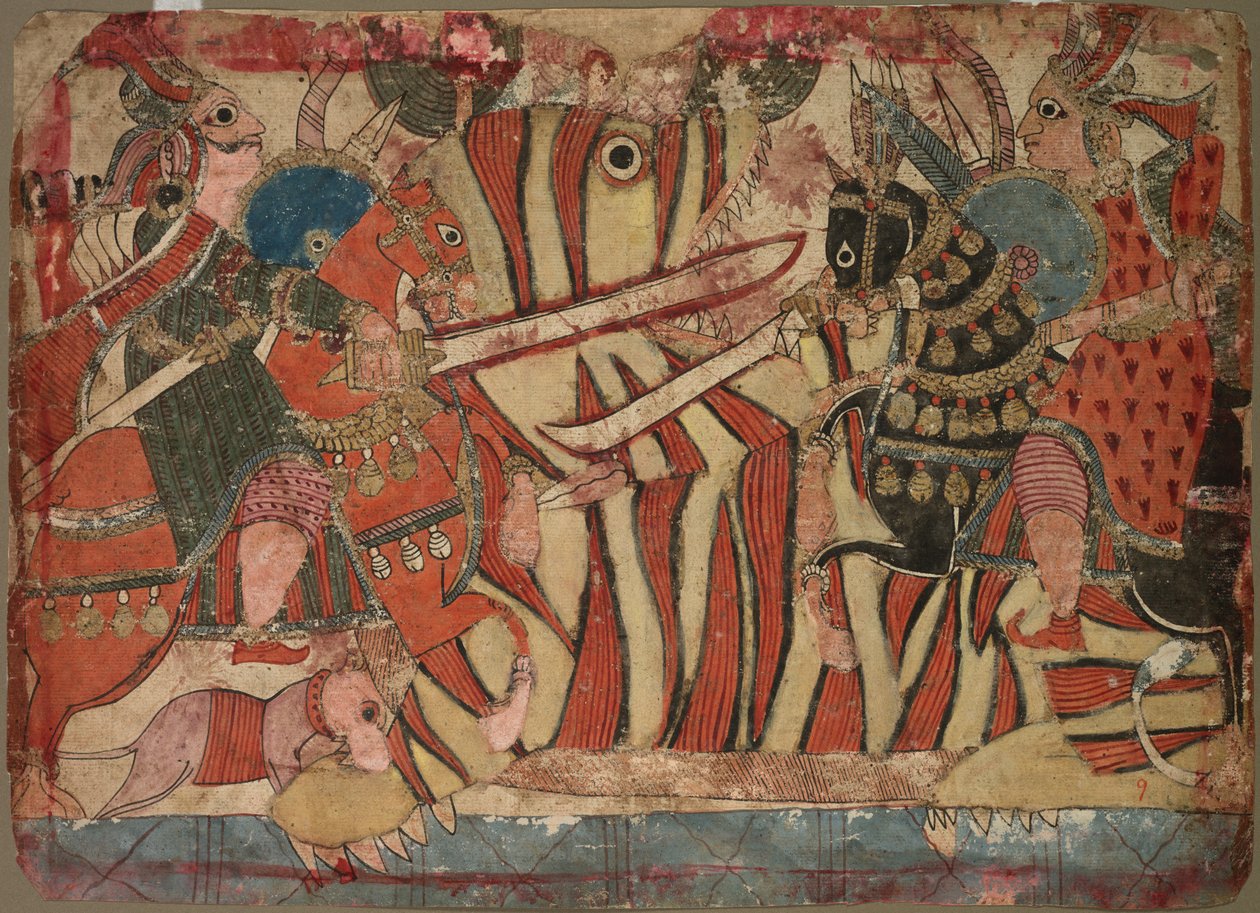 Illustrasjon av Mahabharata av Unknown artist