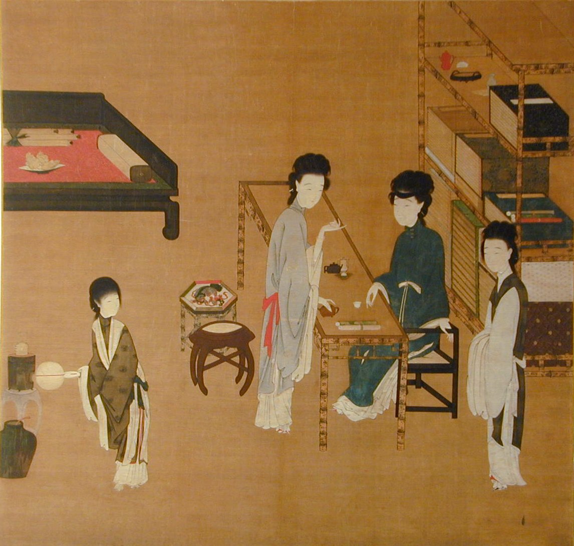 Interiørscene av Unknown artist