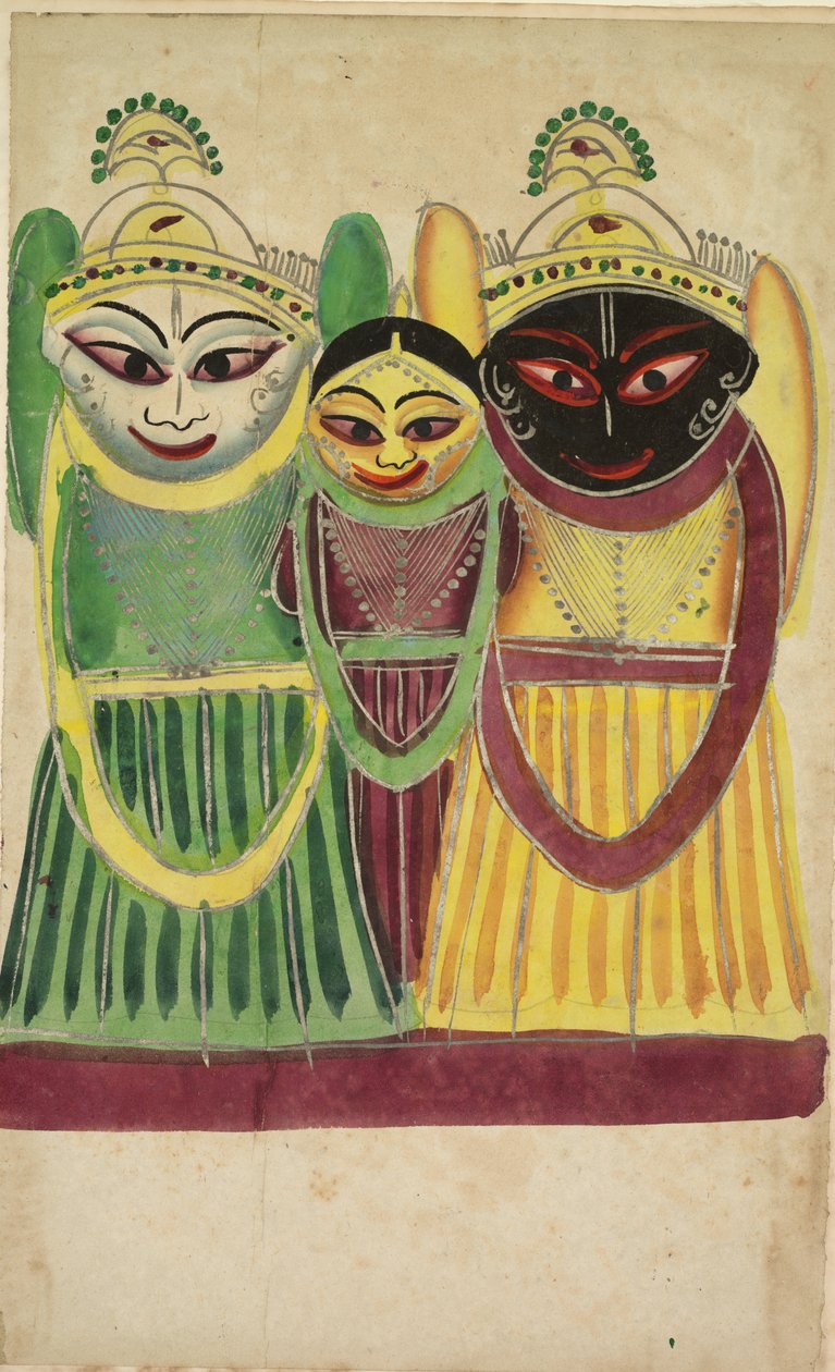 Jagannatha Trio (verso) av Unknown artist