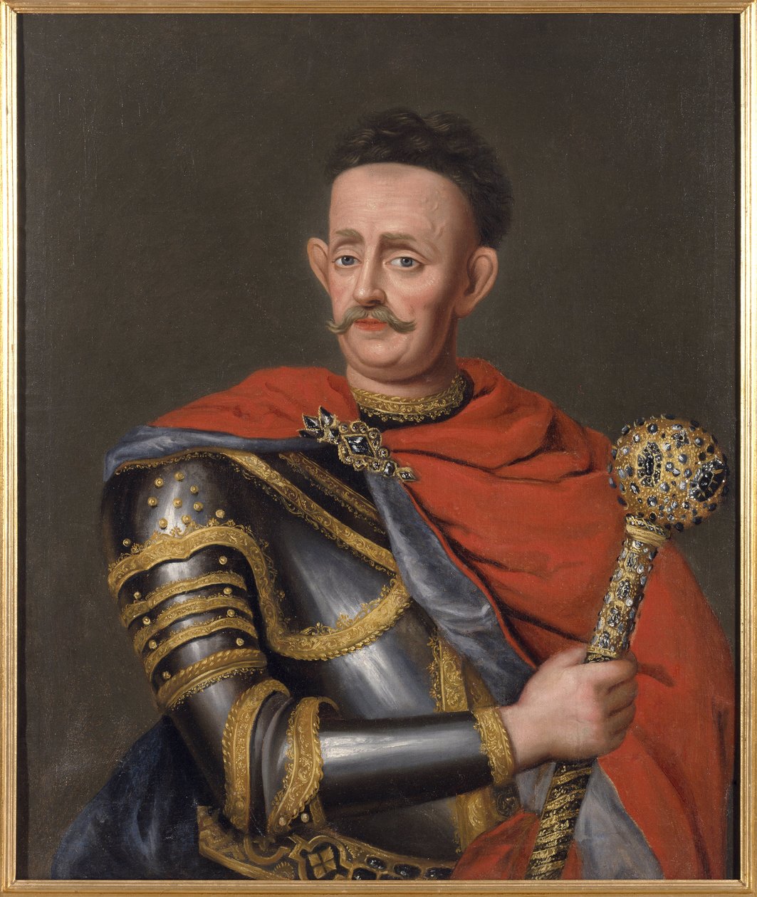 Jan Kazimierz Sapieha, grand hetman de Lituanie - Jan Kazimierz Sapieha the Younger (1637-1720), Grand Hetman of Litauen, Anonymous. Olje på lerret. Mål: 88x73,5 cm. Nationalmuseum Stockholm av Unknown artist