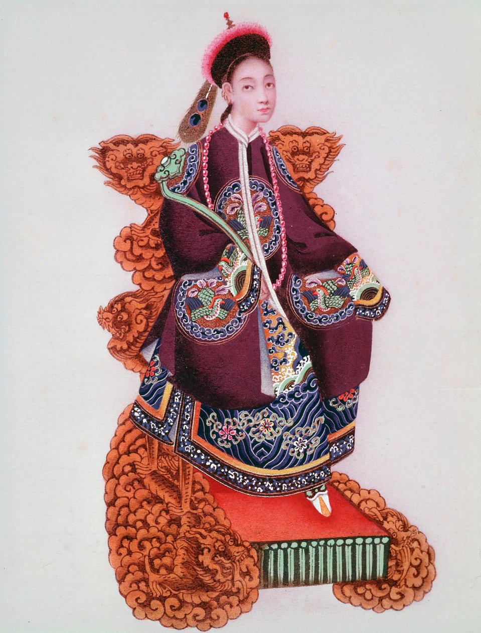 Japansk keiserinne-kostyme av Unknown artist
