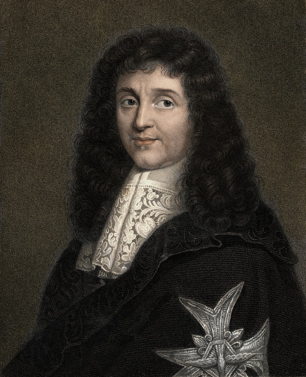 Jean Baptiste (Jean-Baptiste) Colbert 1619-1683 - gravering - 1800-tallet av Unknown artist