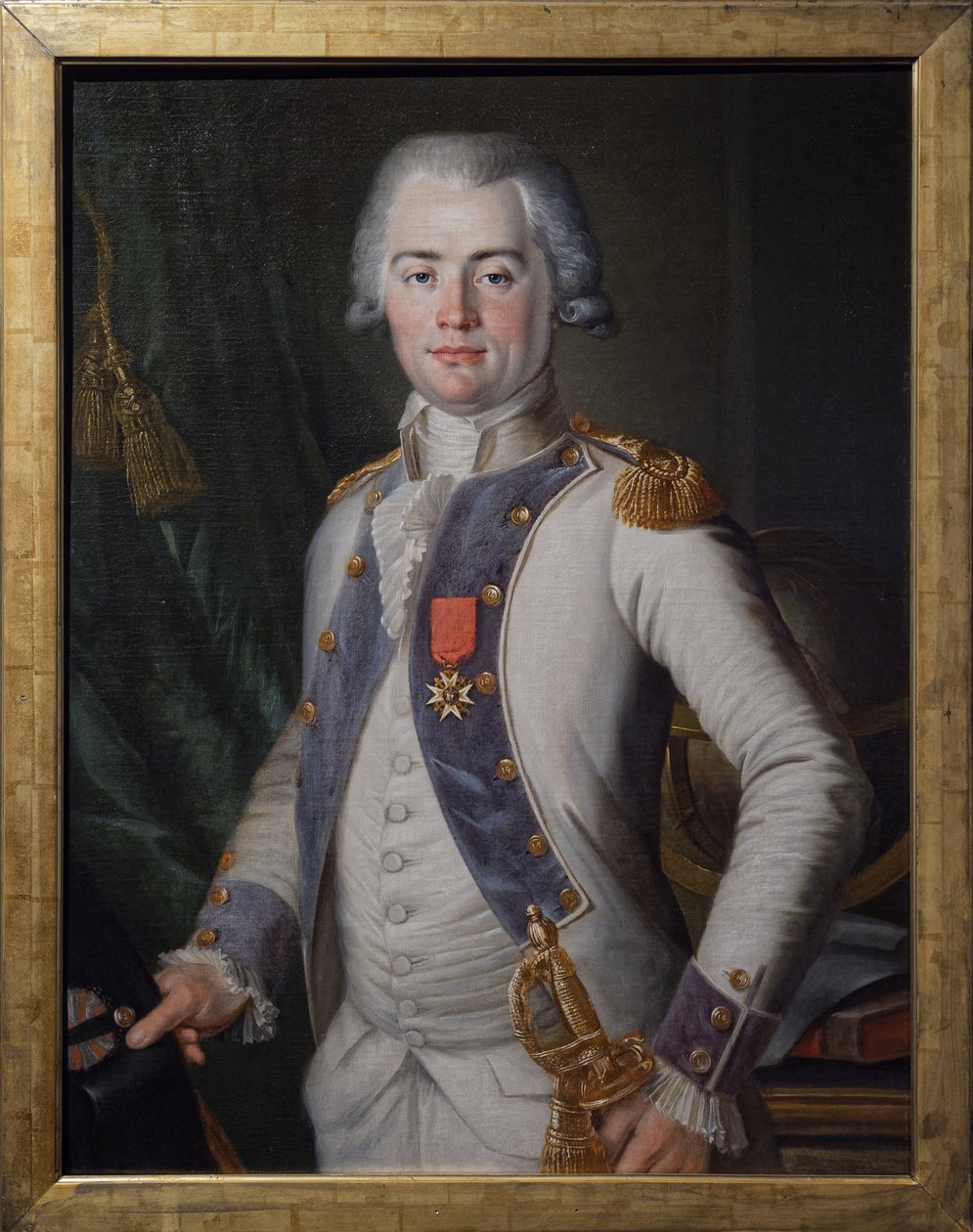 Jean Louis de Lostanges, kaptein for infanteri, ca. 1789-91 (olje på lerret) av Unknown artist