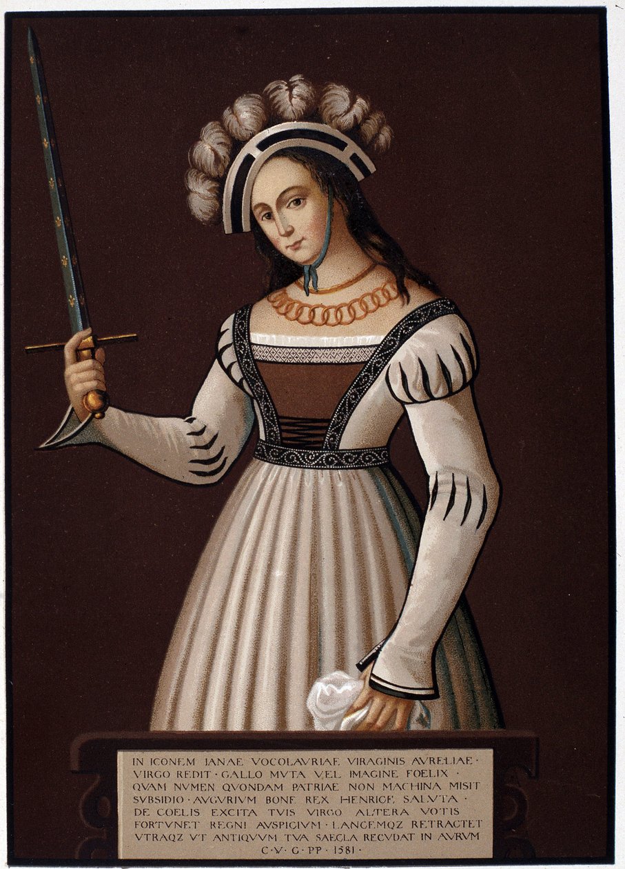 Jeanne la Maid, med et sverd - i "" Jeanne d
