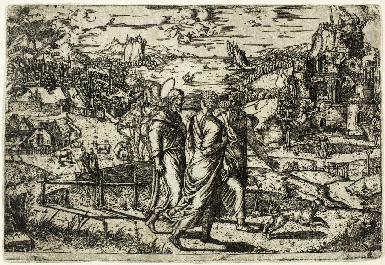 Reise til Emmaus av Unknown artist