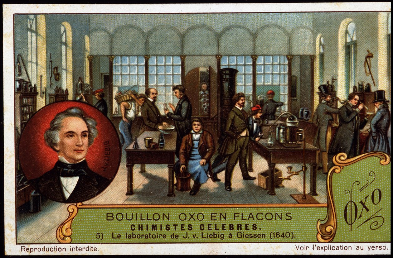 Justus von Liebigs laboratorium i Giessen (1840) av Unknown artist