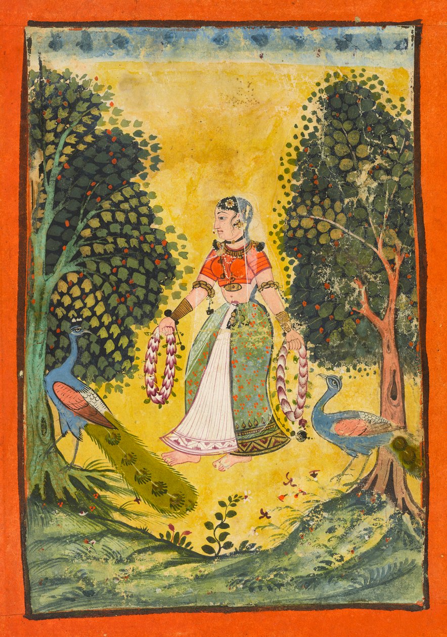 Kakubha Ragini, folio fra en <em>Ragamala</em> av Unknown artist