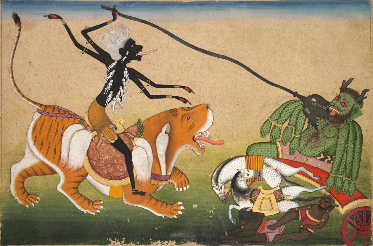 Kali Attasiking Nisumbha av Unknown artist