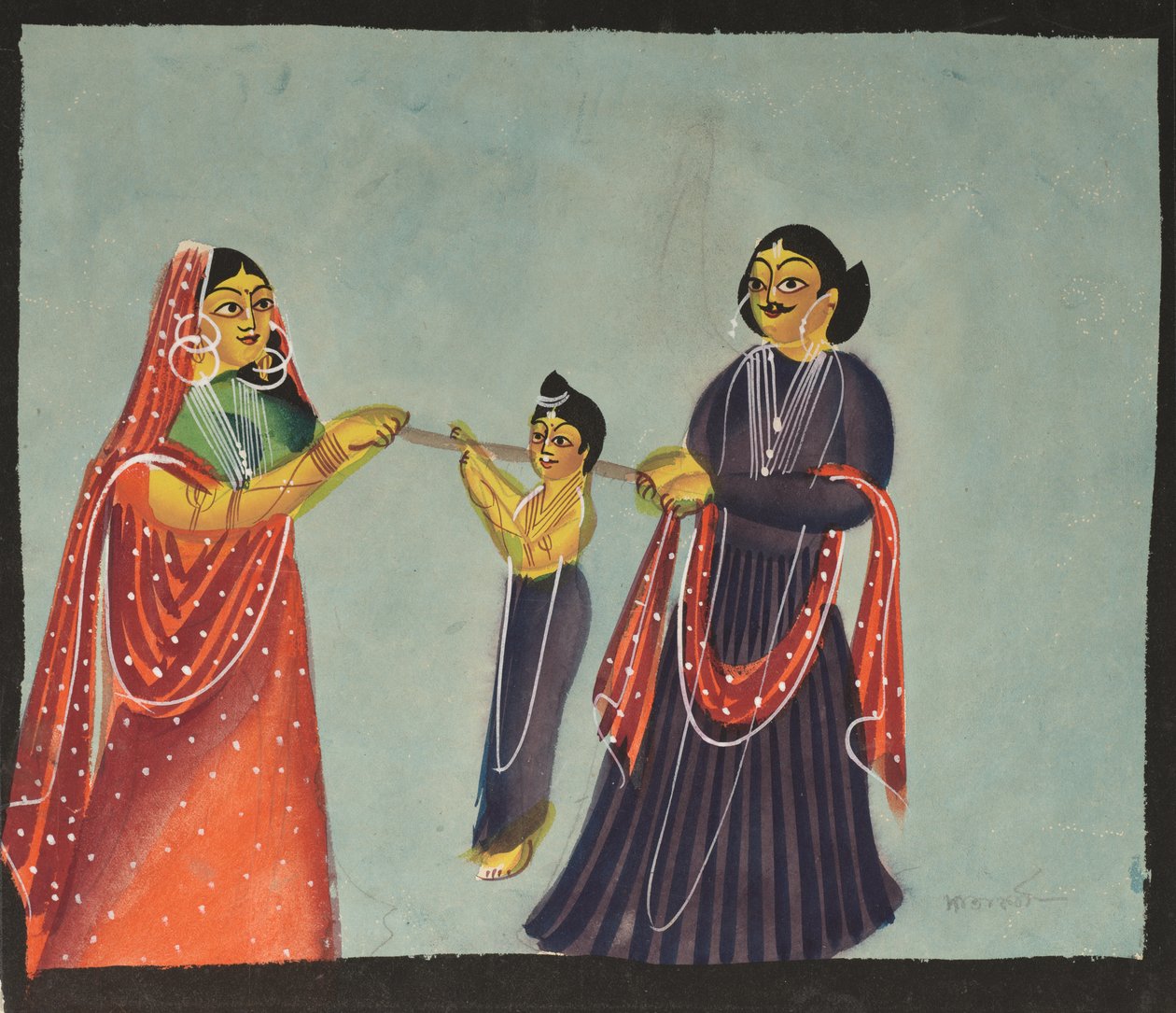 Kalighat maleri av Unknown artist