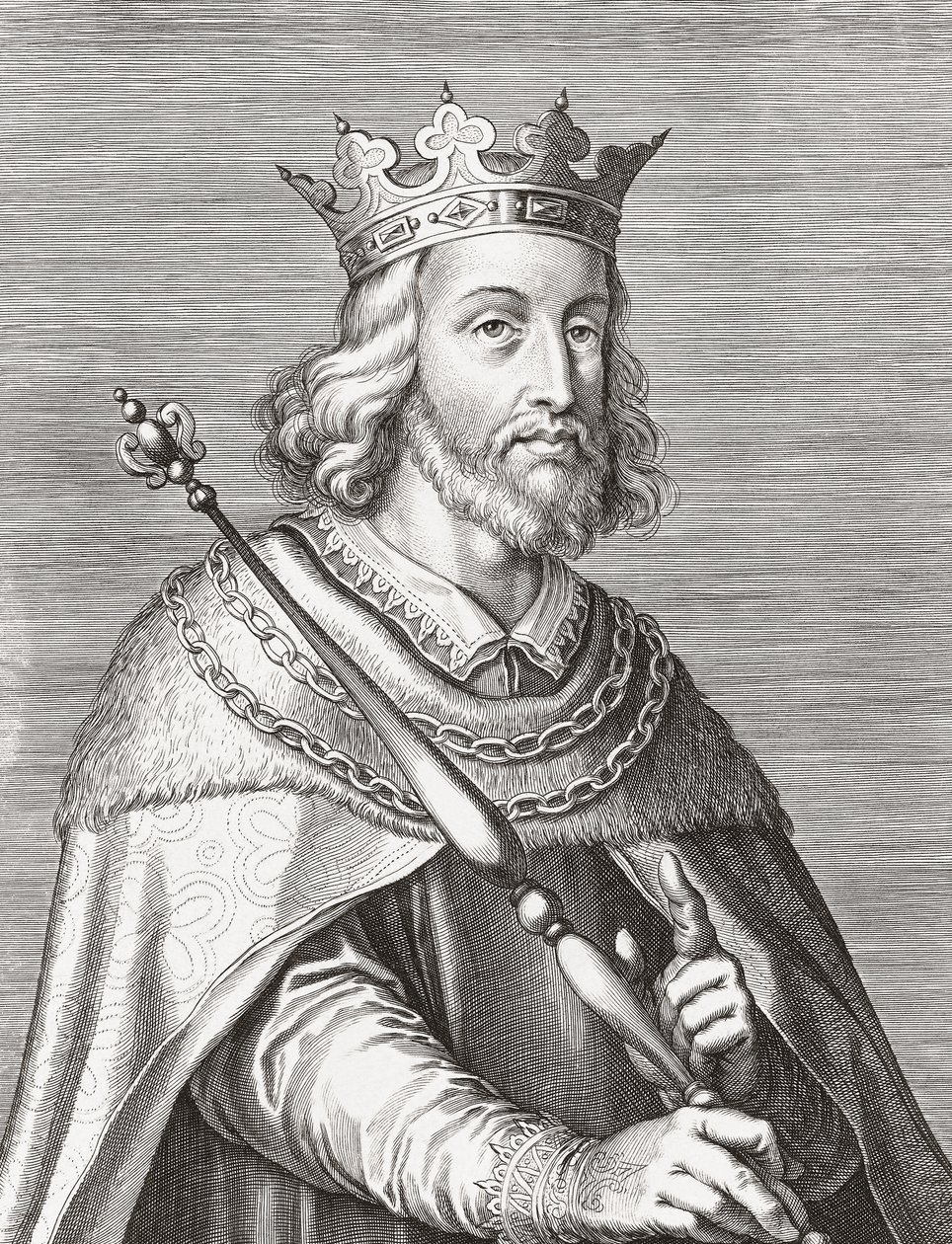 Kong Ferdinand I av Portugal. Portrett. av Unknown artist