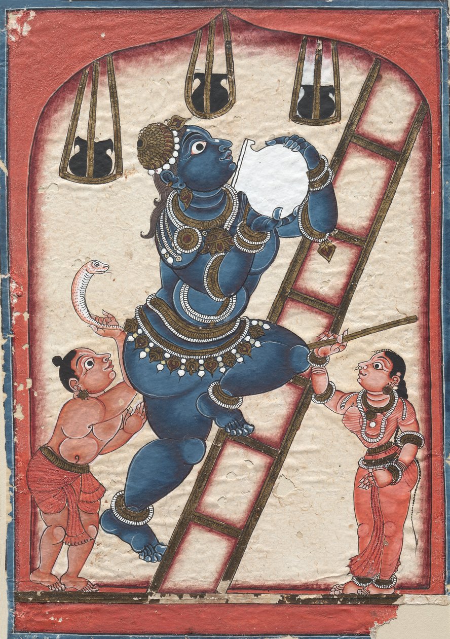 Krishna stjeler ostemasse av Unknown artist