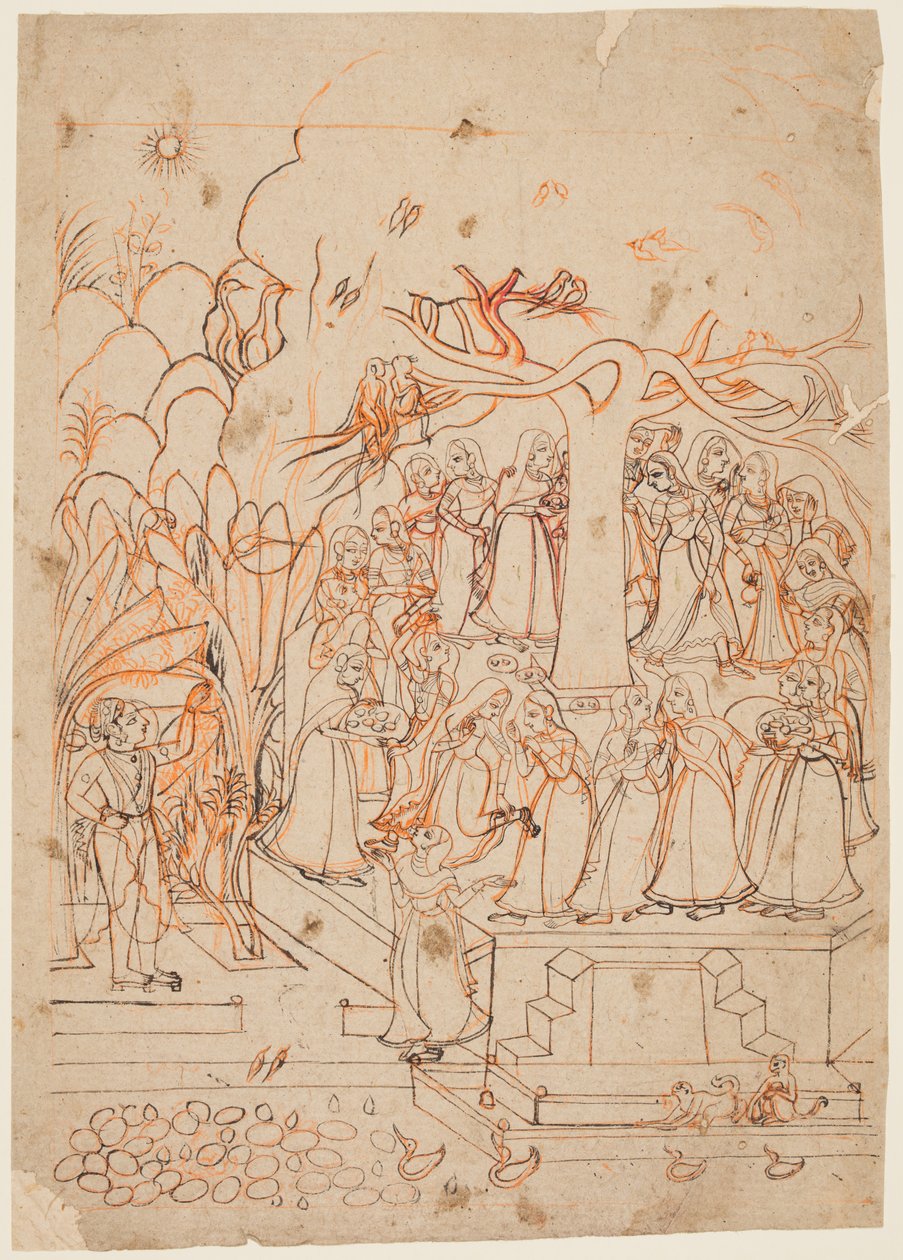 Krishna Watches the Milkmaids  Circumambulating a Sacred Tree: the Month of Jyestha (May–June), from a Baramasa (The Twelve Months)   1312685   no       norwegian Successfully Translated  Original: Kabuki Actor Onoe Kikugoro I, ca. 1750. Translat: Kabuki A av Unknown artist