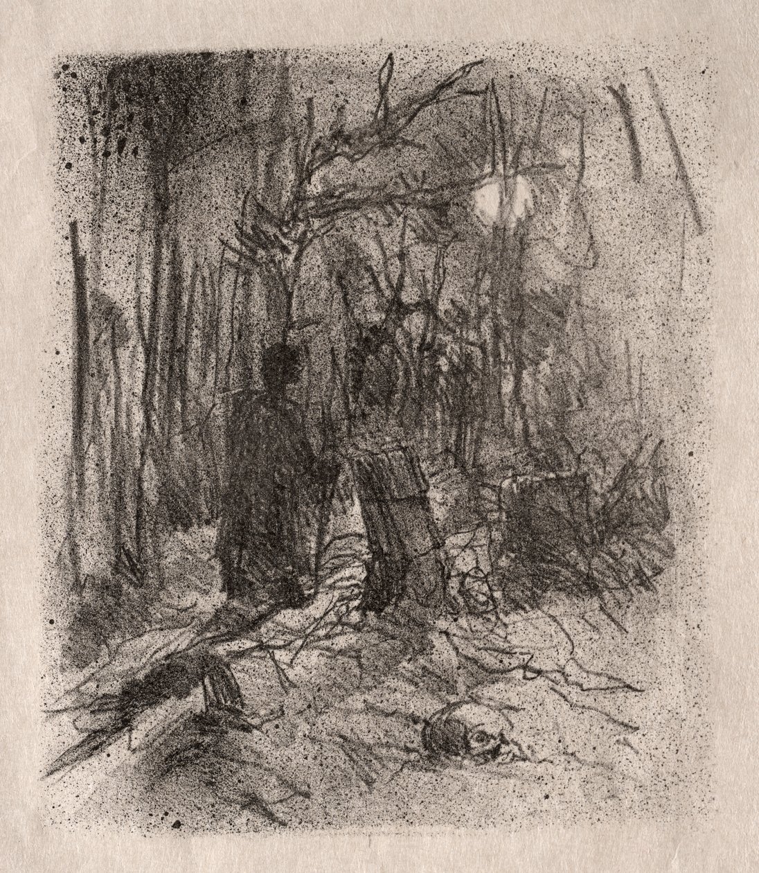 Busk kirkegård av Unknown artist
