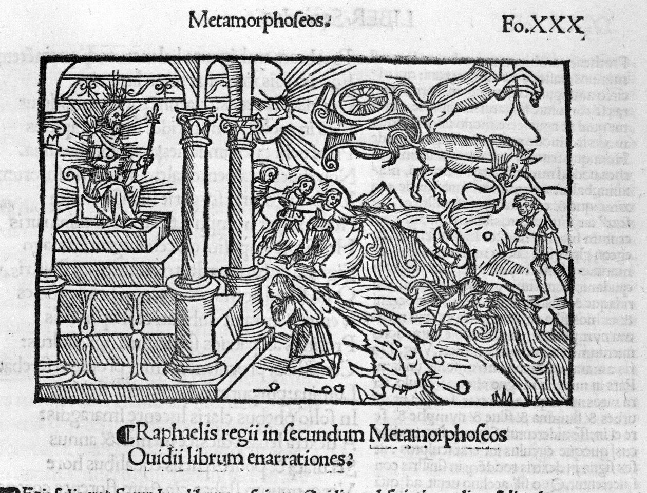 The Fall of Phaethon (Phaethon) - i "" The Metamorphoses"" av Ovid av Unknown artist