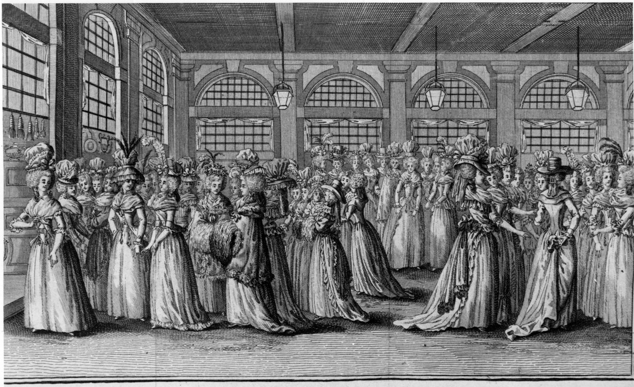 Kolonnaden - i "The Girls of the Royal Palace", frontispice, vol. III, utg. London av Unknown artist