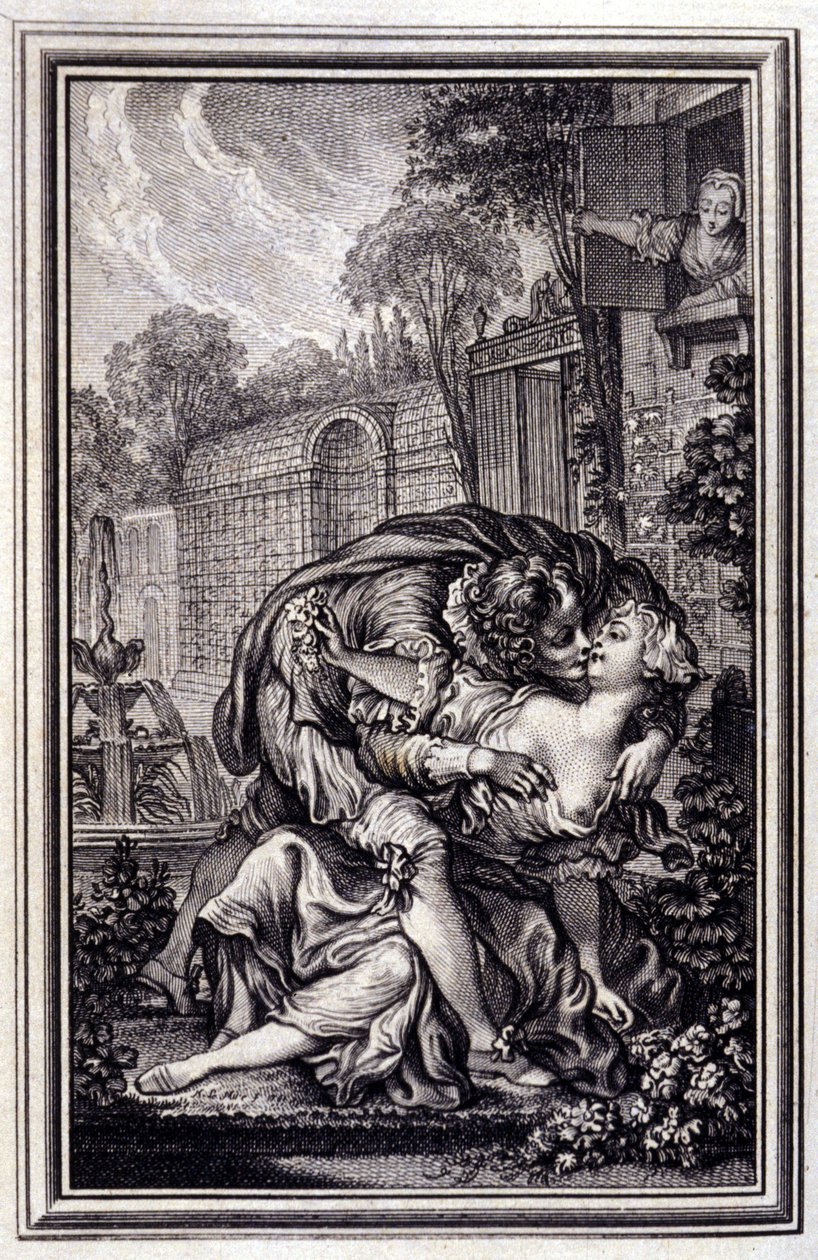 La tjener rettferdiggjort - i "" Fortellinger og noveller på vers"" av Jean La Fontaine. 1762. av Unknown artist
