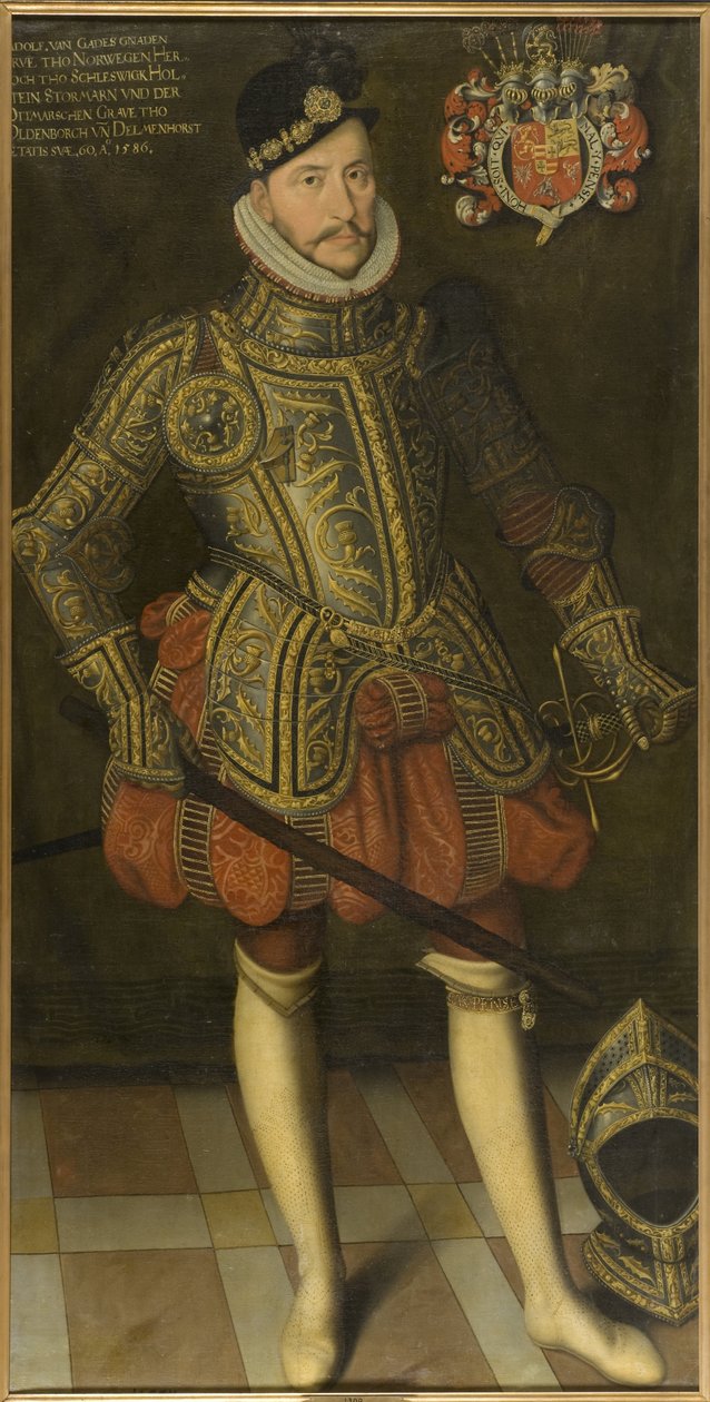 Le duc Adolphe de Holstein Gottorp - Portrett av hertug Adolf av Holstein-Gottorp (1526-1586), Anonym . Olje på lerret av Unknown artist