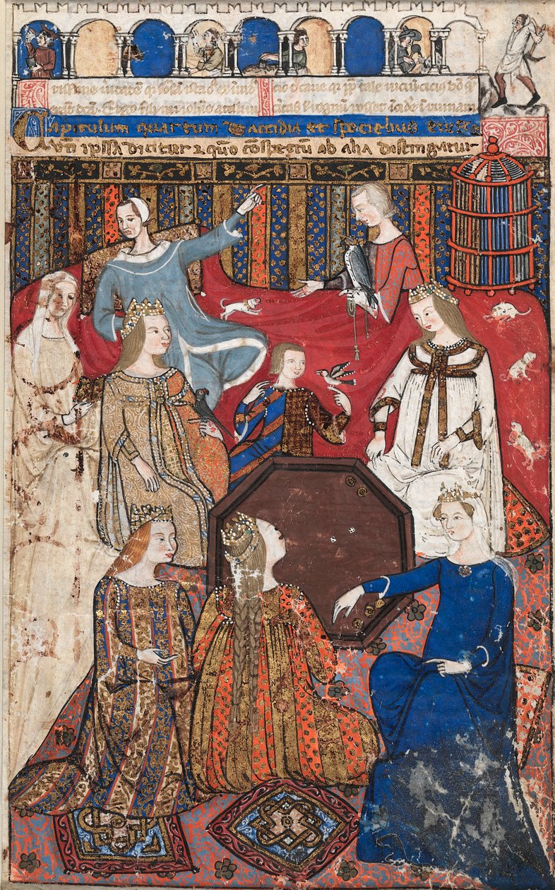 Blad fra en Cocharelli-avhandling om lastene: Acedia og hennes domstol av Unknown artist