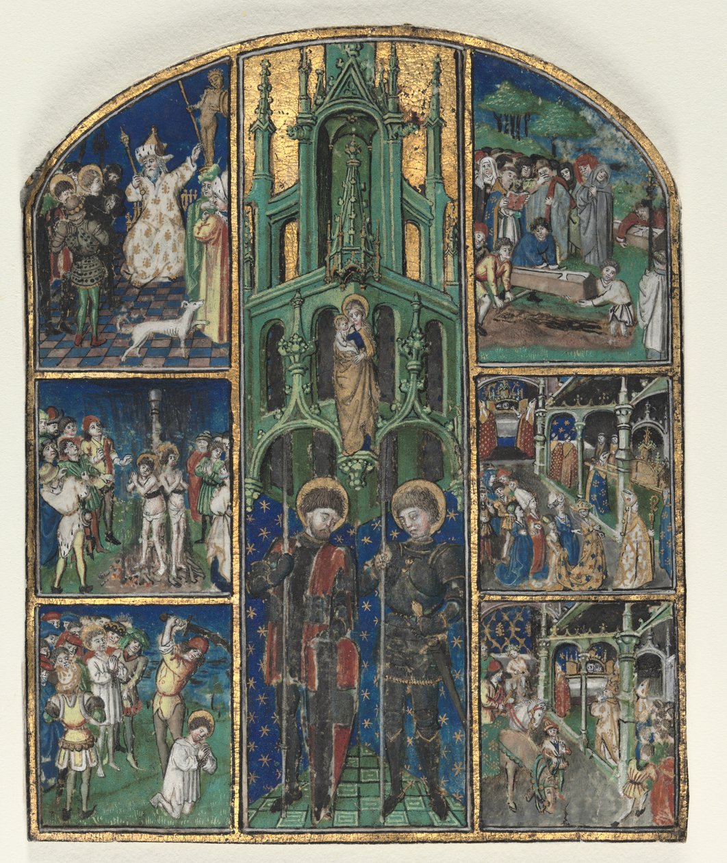 Blad fra hertug Ludvig av Savoys timer: De hellige Nereus og Achilleus av Unknown artist