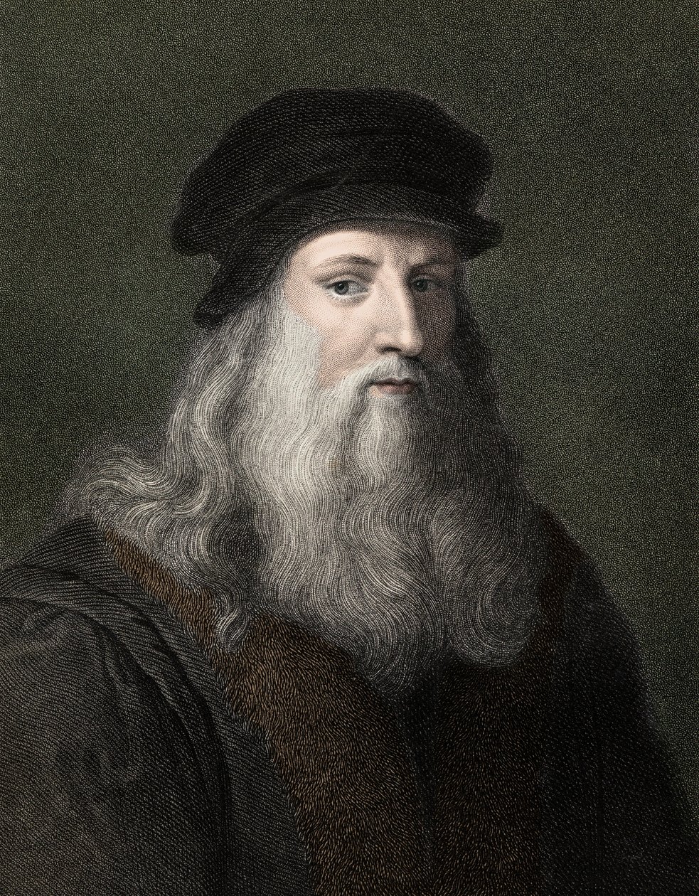 Leonardo Da Vinci (1452-1519) av Unknown artist