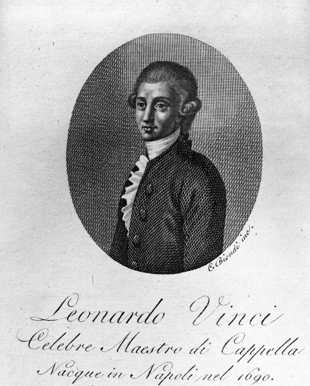 Leonardo Vinci , italiensk komponist av Unknown artist