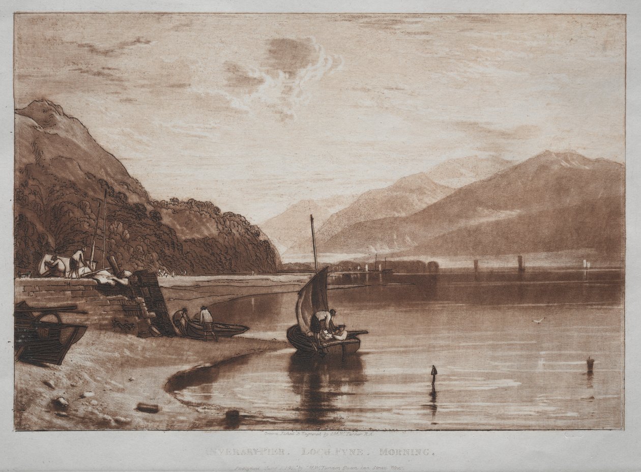 Liber Studiorum: Inverary Pier, Loch Fyne, Morning av Unknown artist