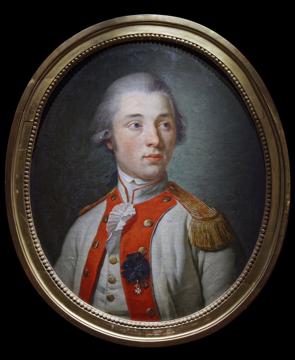 Løytnant i Artois infanteriregiment, ca. 1780 (olje på lerret) av Unknown artist