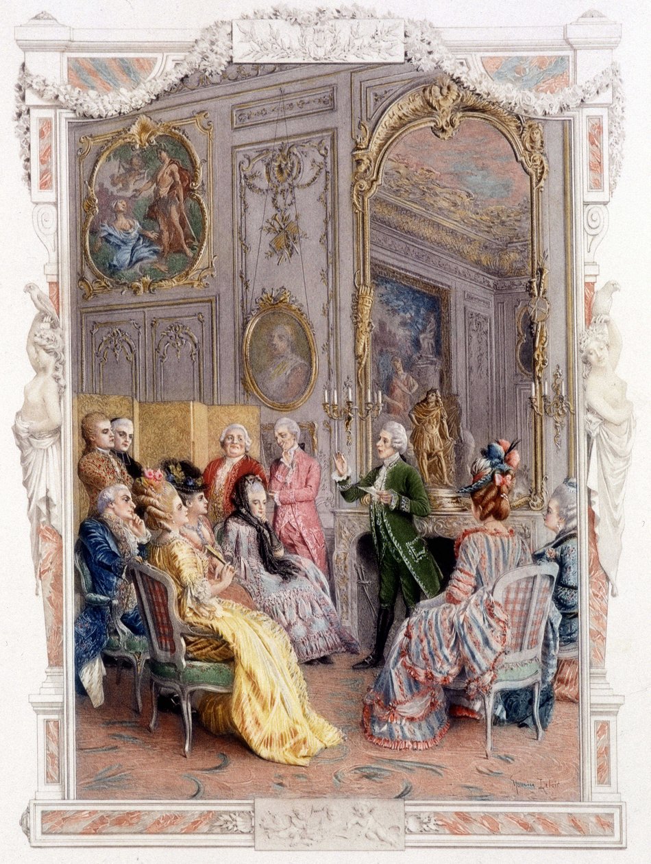 Litterær messe på 1700-tallet - i "En kvinne av kvalitet i det siste århundre"" av Unknown artist