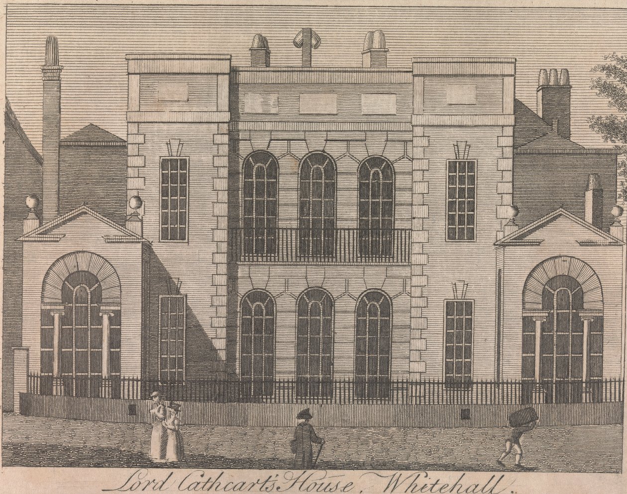 Lord Cathcarts hus, Whitehall; side 58 (bind 1) av Unknown artist