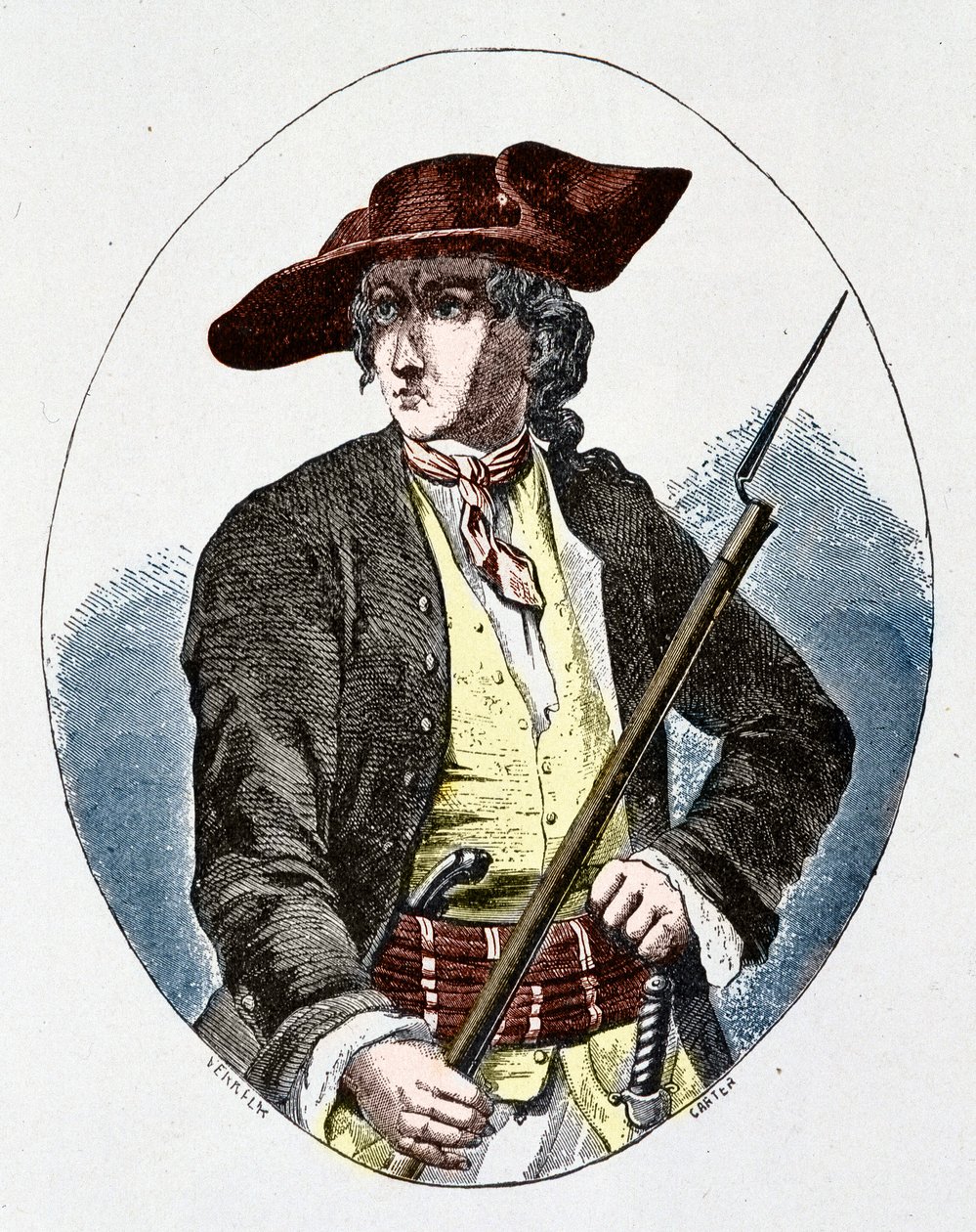 Louis Mandrin (1725 - 1755) fransk smugler av Unknown artist