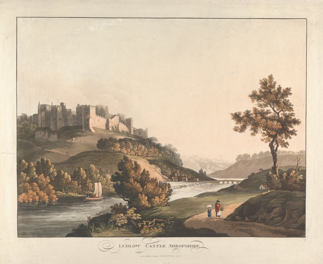 Ludlow Castle, Shropshire av Unknown artist