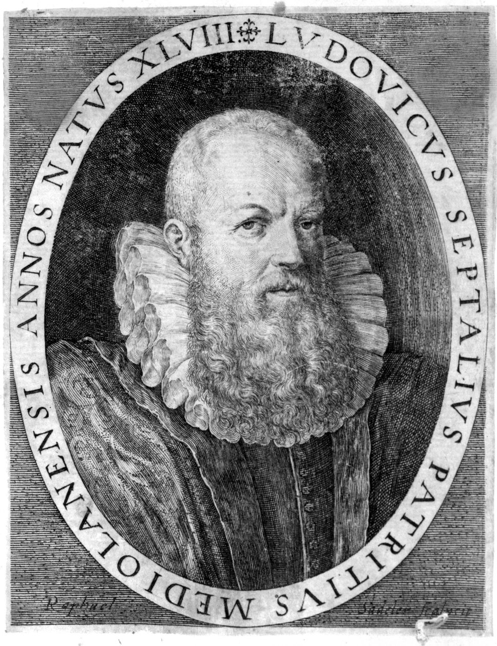 Ludovico Settala (1552 - 1633), italiensk lege i Pavia. av Unknown artist