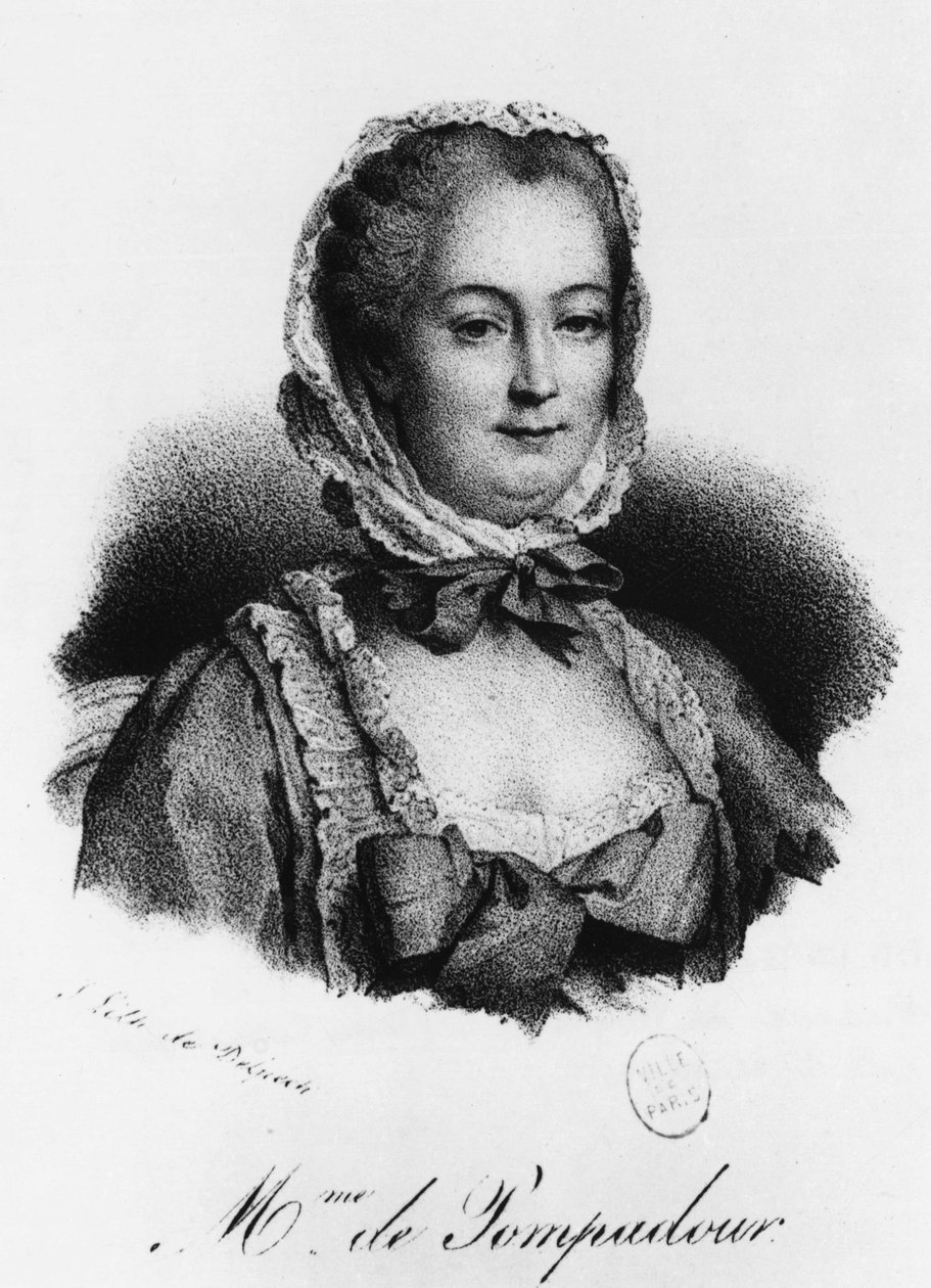 Madame de Pompadour, Jeanne Antoinette Poisson av Unknown artist