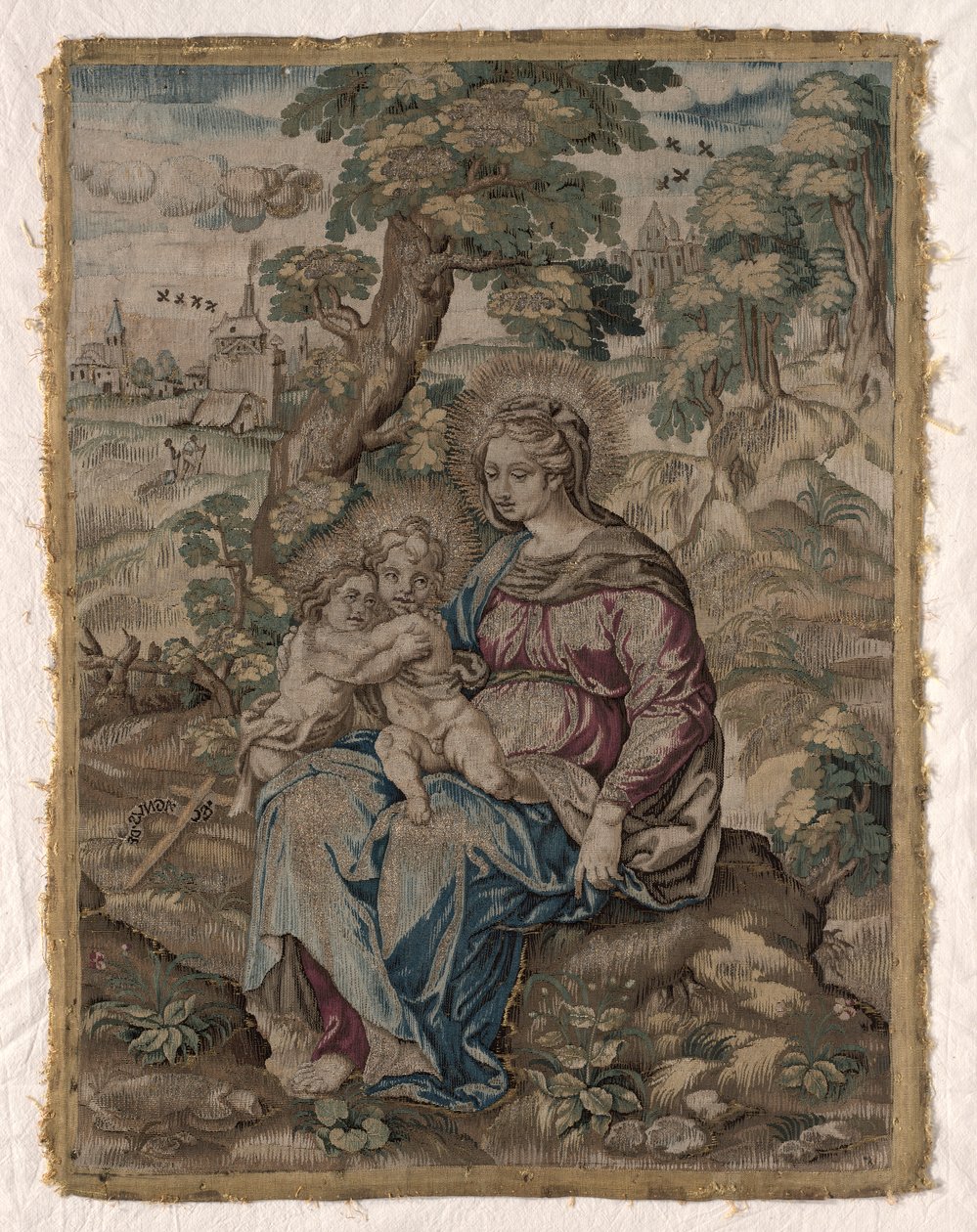 Madonna med Kristusbarnet og døperen Johannes av Unknown artist