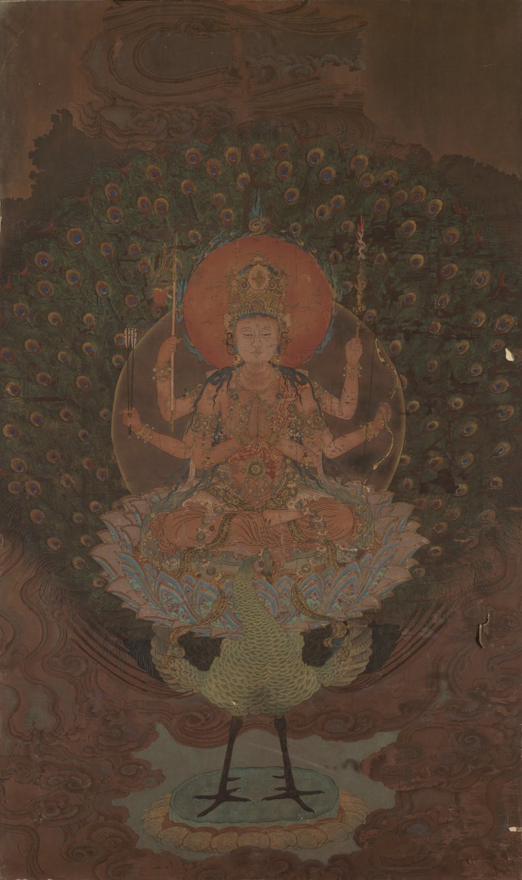 Mahamayuri (Kujaku Myoo) av Unknown artist