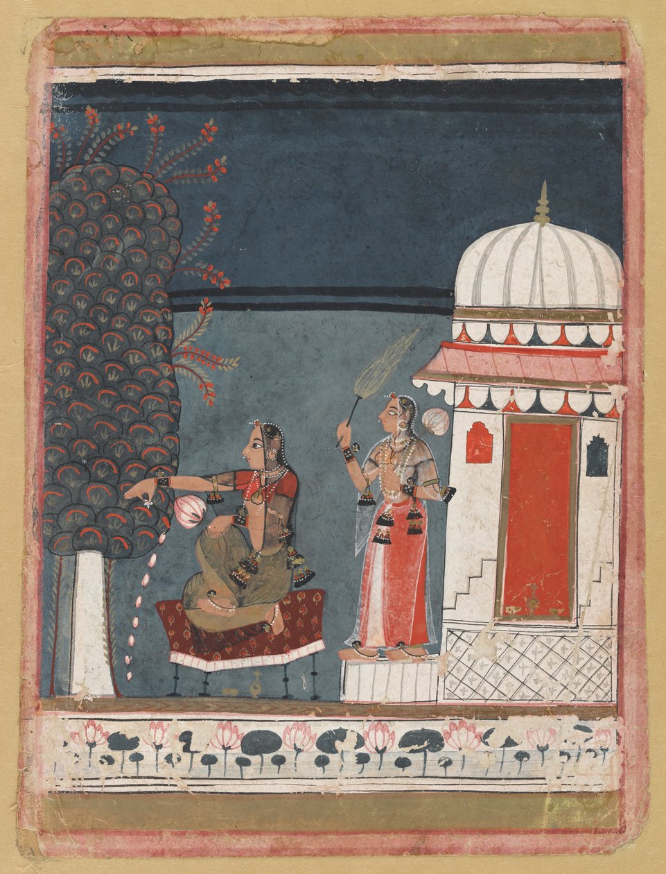 Malashri Ragini fra en Ragmala-serie av Unknown artist