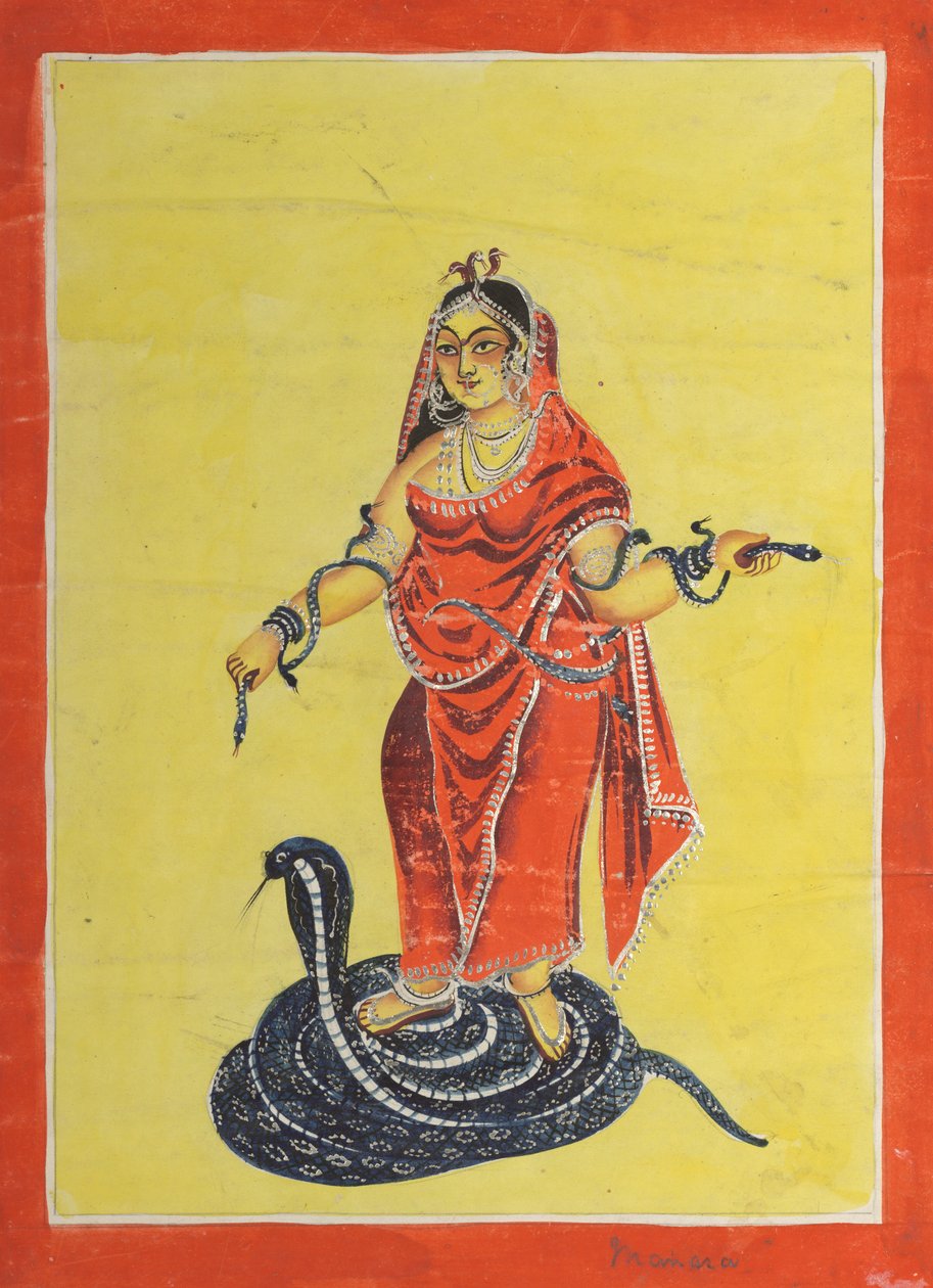Manasa, slangegudinnen av Unknown artist