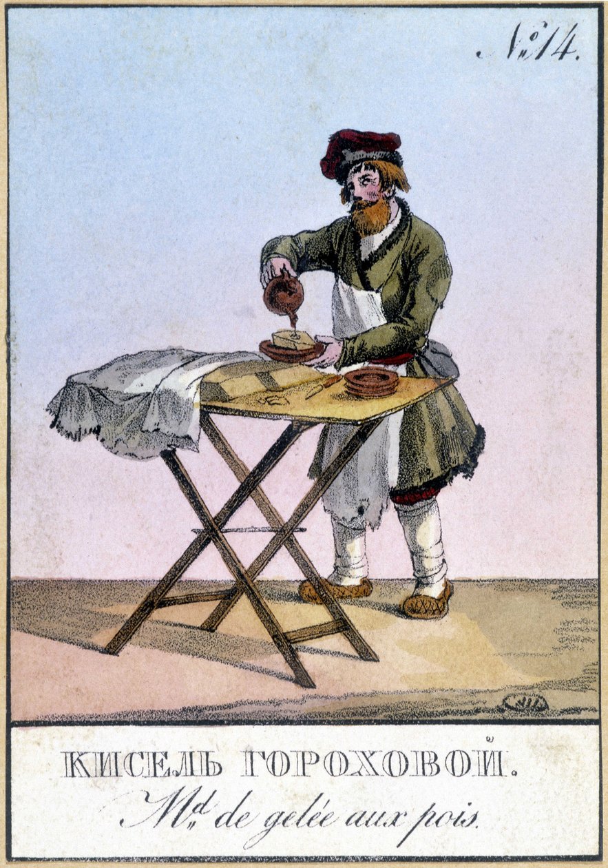 Markør for ertesyltetøy i Russland på 1800-tallet. av Unknown artist