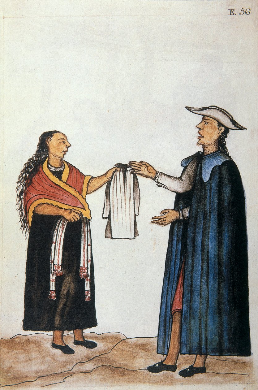 Boken "Trujillo Del Peru" eller "Codex Martinez Companion", av Baltazar Martinez Companion og Bujanda, biskop av Trujillo (1782-1785) av Unknown artist