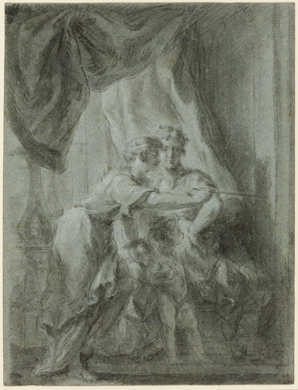 Mars, Venus og Amor av Unknown artist
