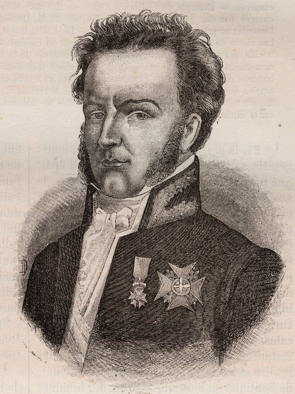 Martial de Guernon-Ranville (Guernon Ranville), fransk sorenskriver og politiker - 1787 -1866 av Unknown artist