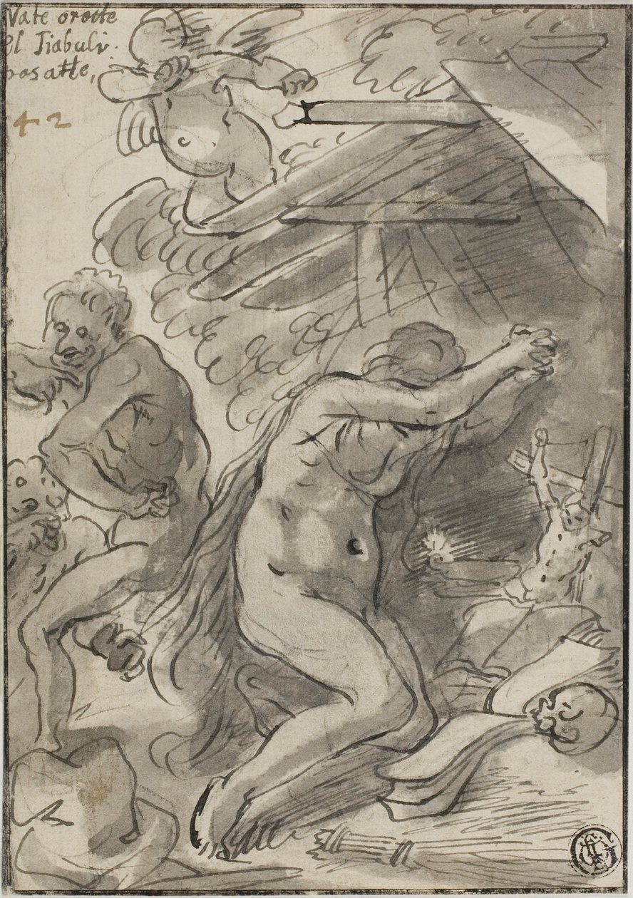 Maria Magdalena i villmarken av Unknown artist