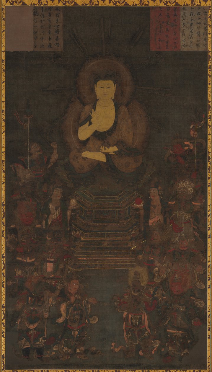 Medisinmester Buddha og de tolv guddommelige generalene av Unknown artist