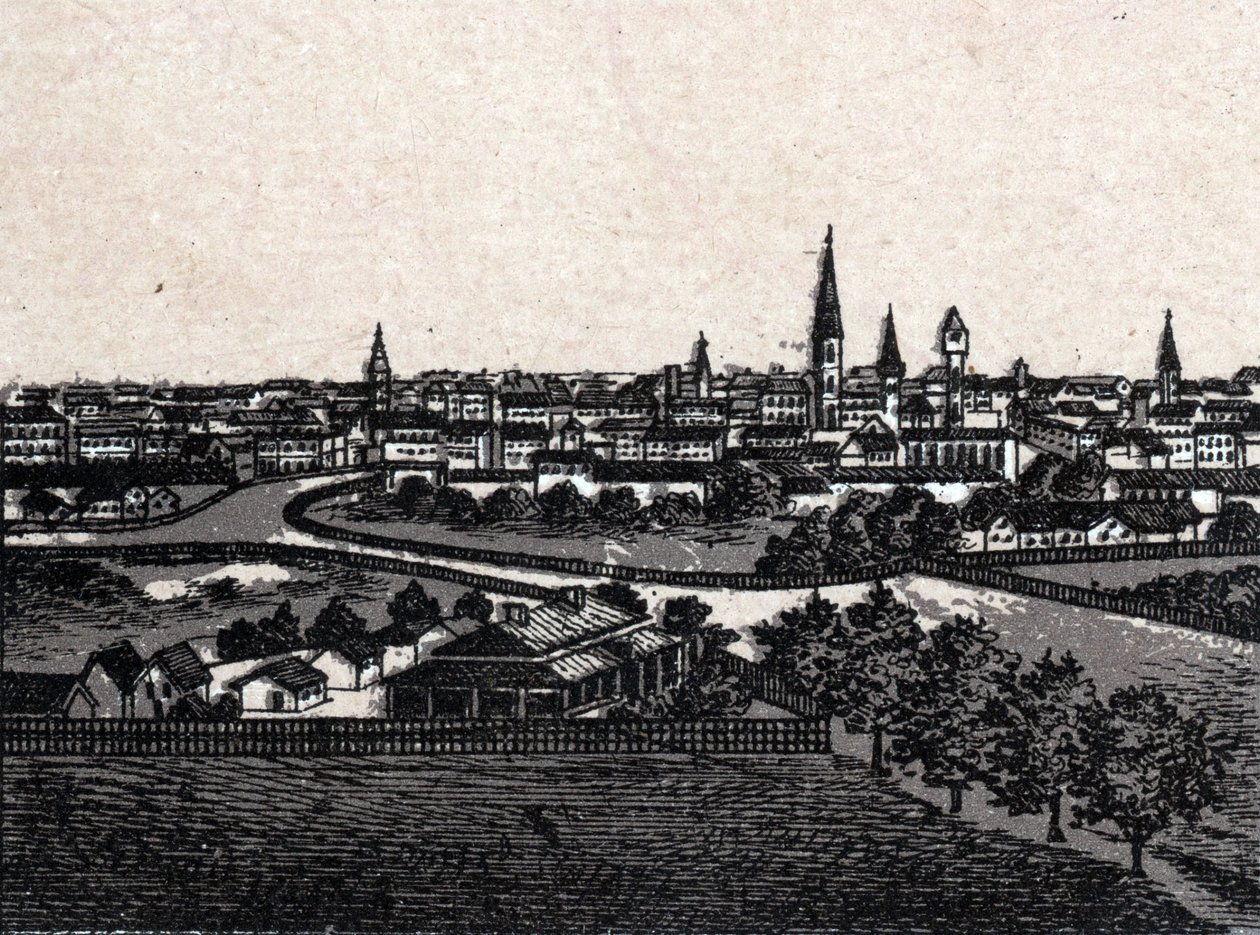 Melbourne, Australia; General View. in “The World Illustrates 168 Views” Undated (late 19th century) av Unknown artist