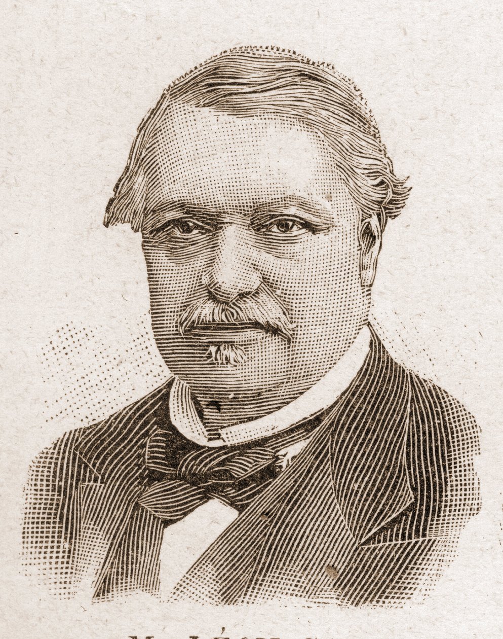 Medlemmer av Academy Francaise i 1895: portrett av Leon Say (1826-1896), fransk økonom og politiker. av Unknown artist