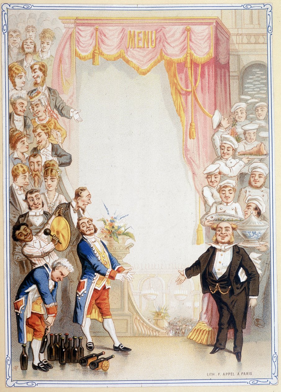 Meny tom - kromolitografi, slutten av 1800-tallet av Unknown artist