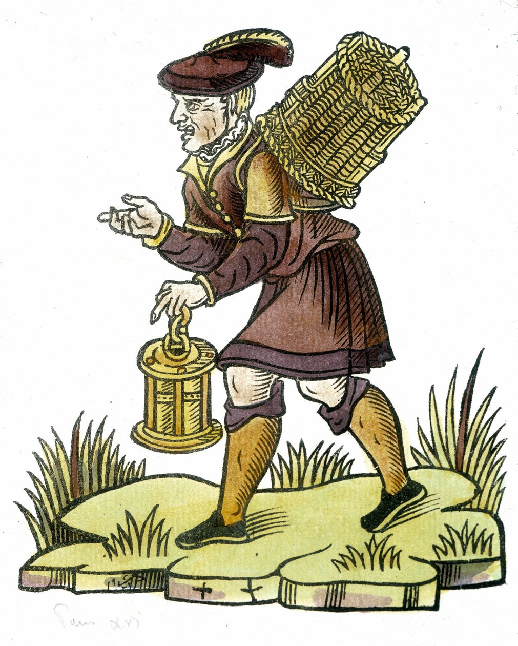 Merchant of forgotten - tegning av Unknown artist