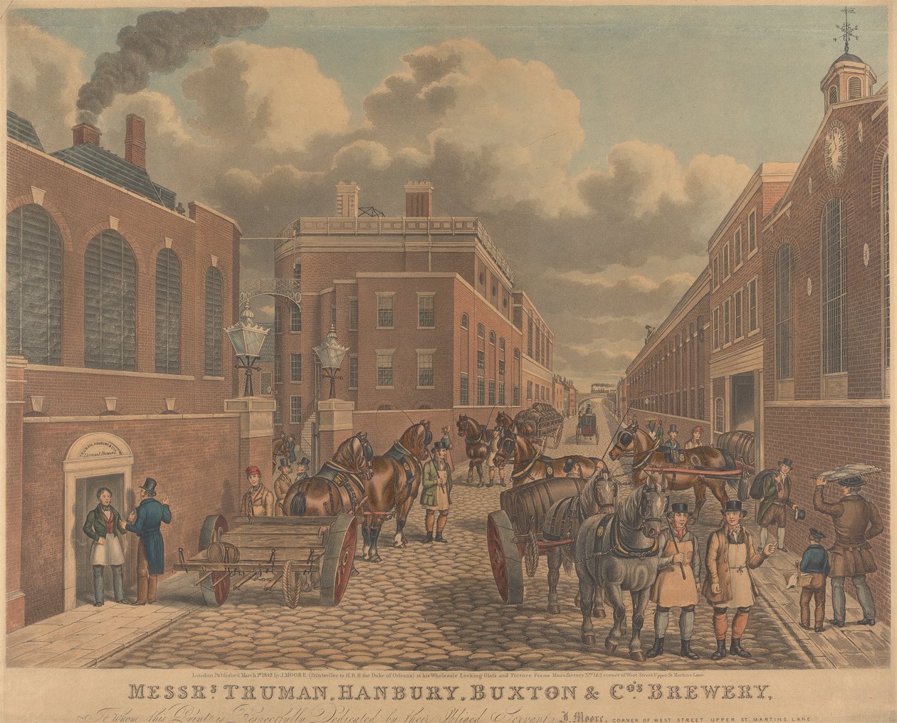 Mrs. Truman, Hanbury, Buxton & Co.s bryggeri, Spitalfields av Unknown artist